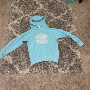 light blue the pie, maine, hoodie.